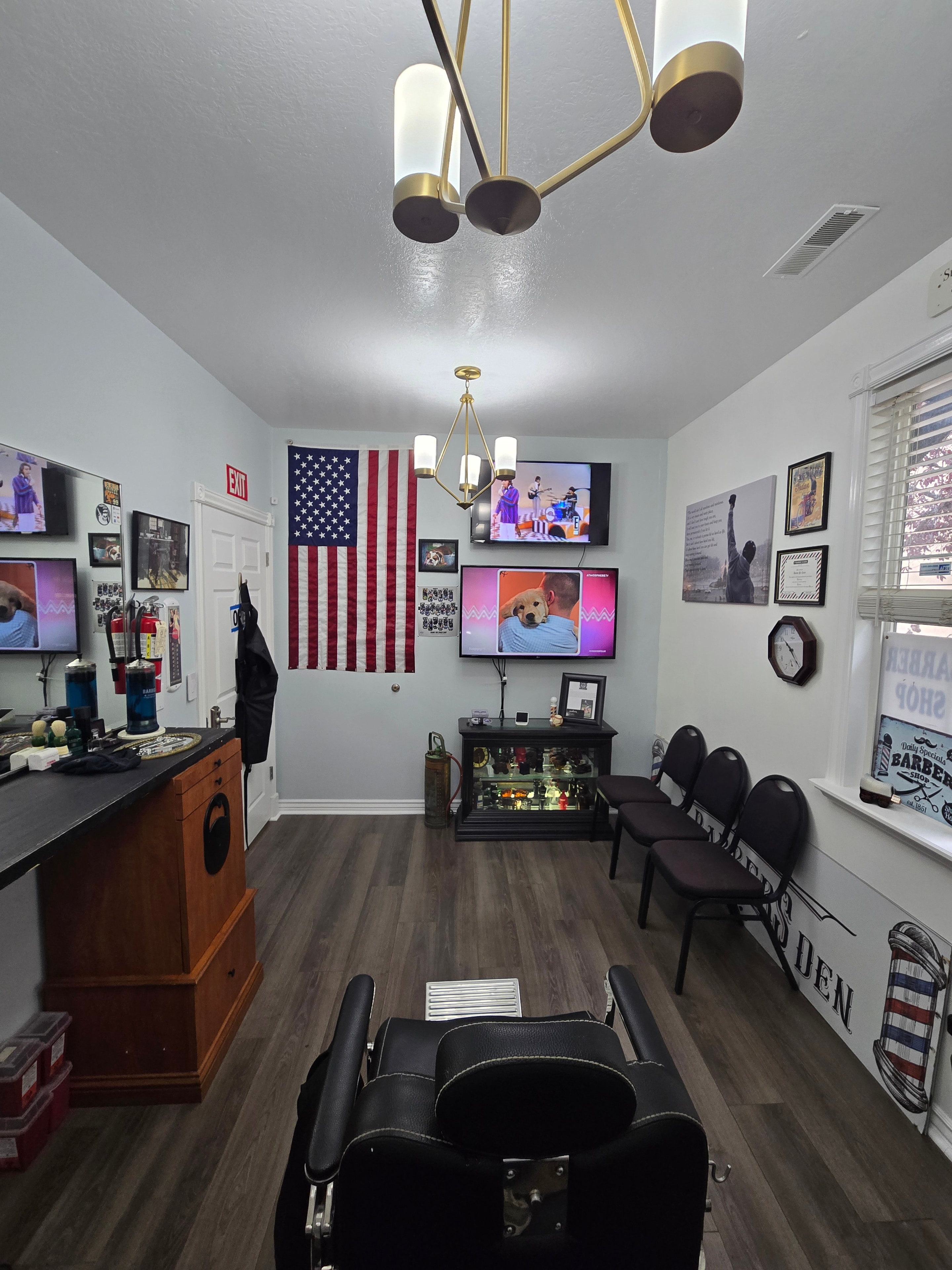 The Barbers Den shop interior