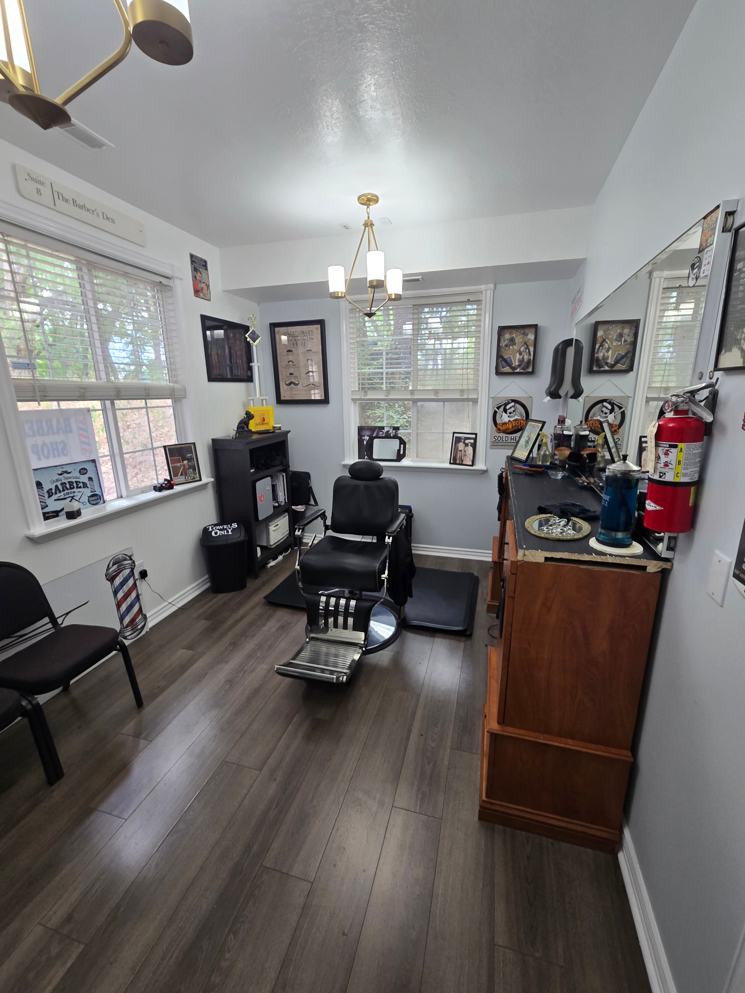 The Barbers Den shop interior
